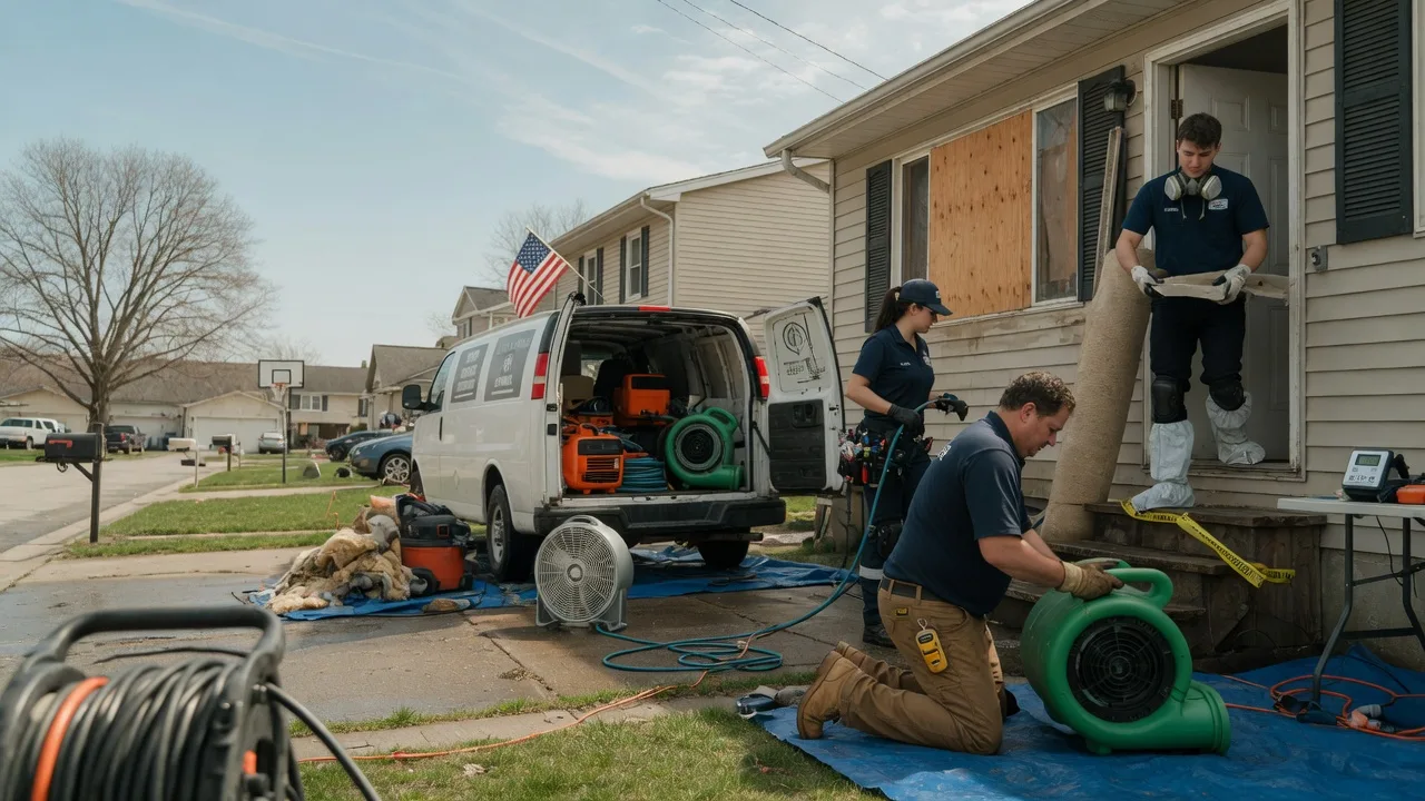 Water Damage Restoration in Harmon, IL near me